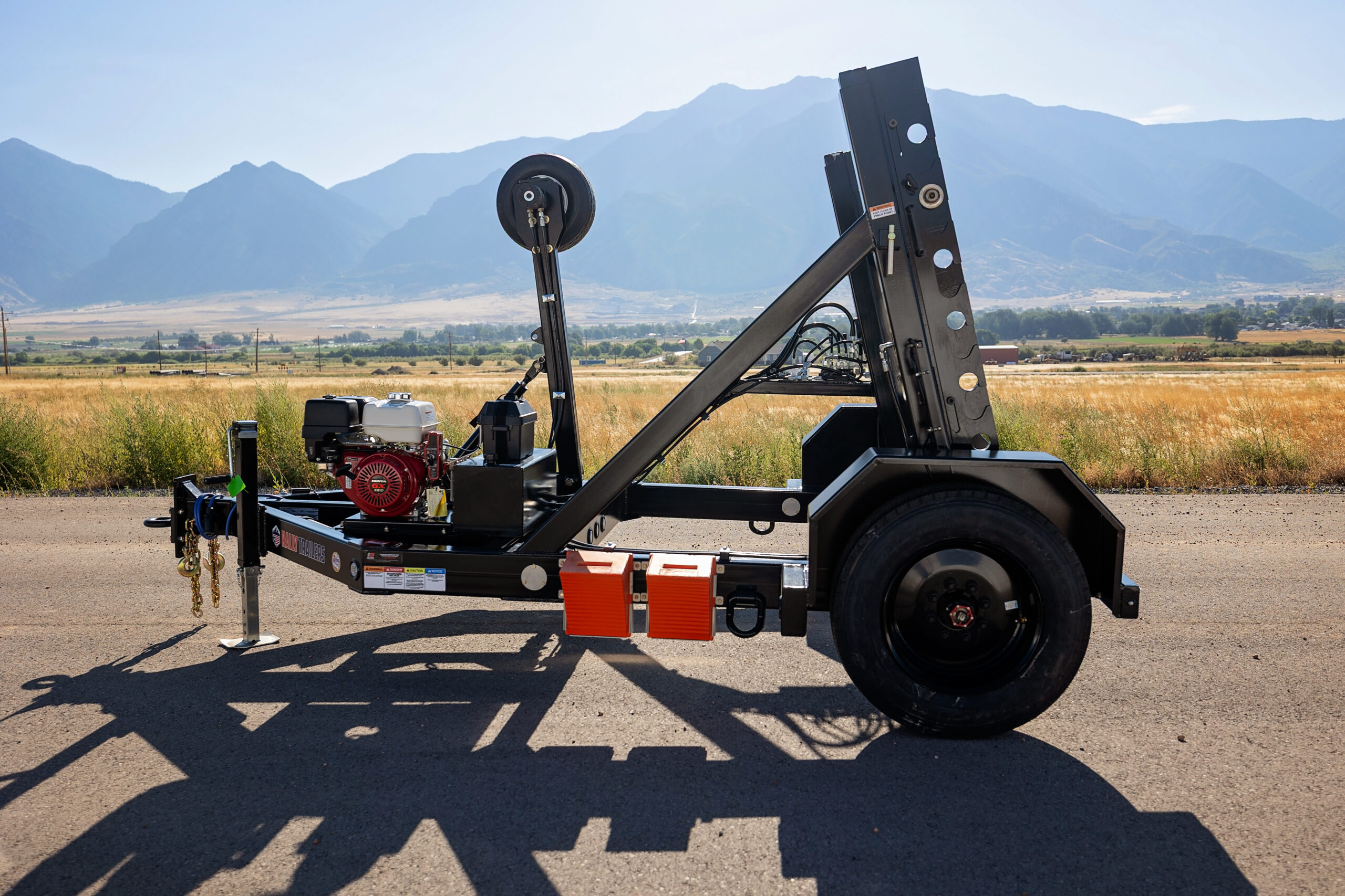 Gas Hydraulic with Payoff Wheel Trailer