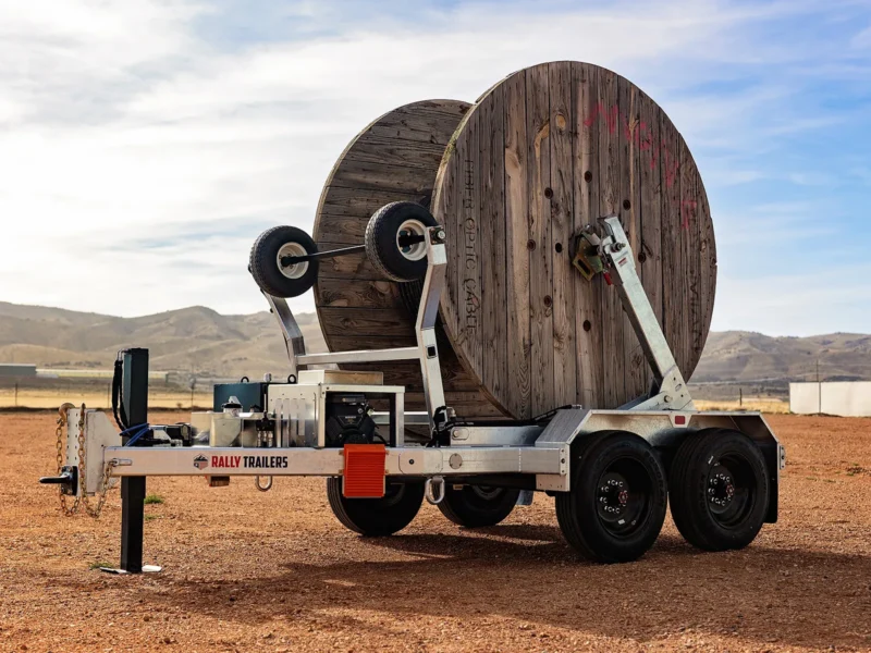 SELF-LOADING REEL TRAILER — TANDEM AXLE